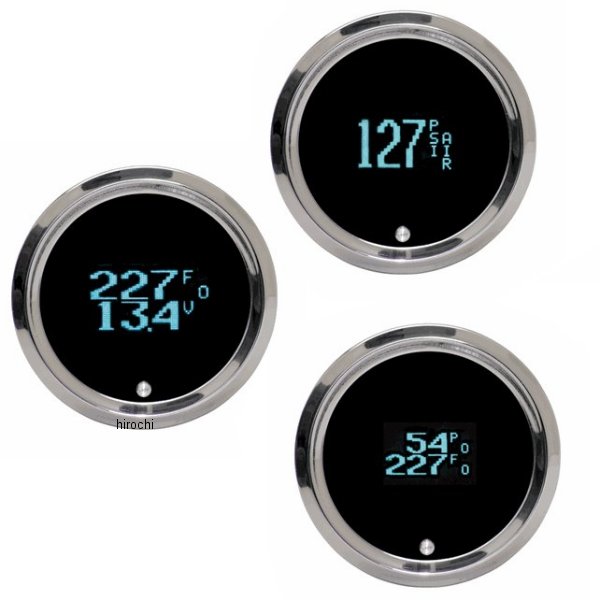 安い購入 ヒロチー商事 2号店 2212-0509 ダコタデジタル Dakota Digital マルチメーターMVX 04年-13年 白 グレー  クロームべゼル HD店