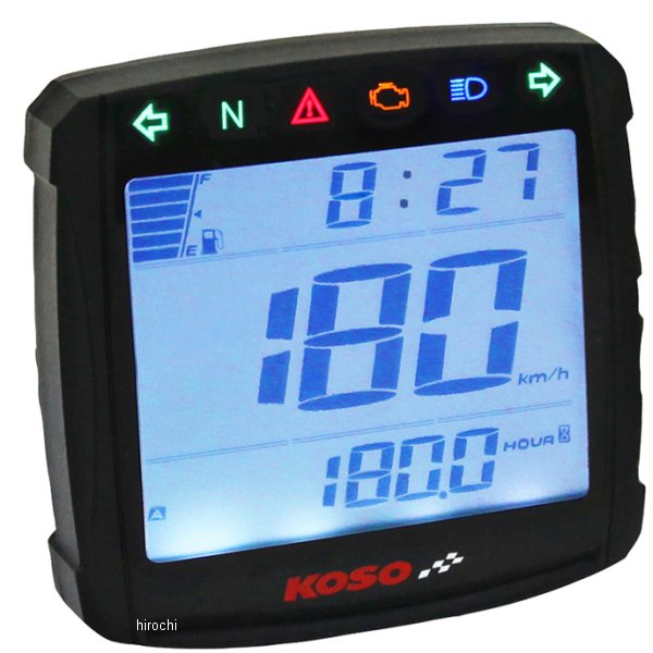 【USA在庫あり】 KOSO マルチ/スピードメーター(km/h、MPH) XR-01S 2210-0412 JP店
