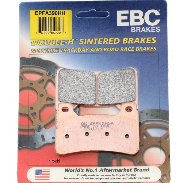 【USA在庫あり】 EBC イービーシー ブレーキパッド フロント 04年-07年 CBR1000、CBR600 (X-Performance シンタード) 1721-0869 JP店｜株式会社ヒロチー商事 店