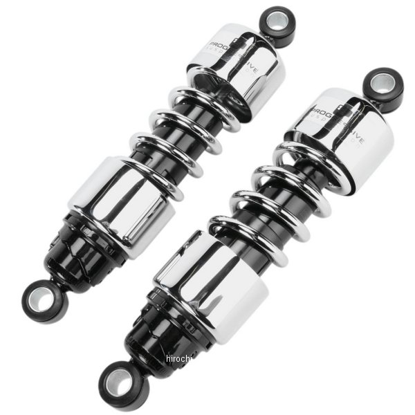 【USA在庫あり】 プログレッシブ PROGRESSIVE ショック 標準硬さ 412 04年-09年 シャドウ VT750C 292mm クローム 1310-0718 JP店