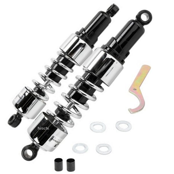 【USA在庫あり】 プログレッシブ PROGRESSIVE ショック 硬め 412 88年-00年 ゴールドウィング GL1500 343mm クローム DS-310048 JP店