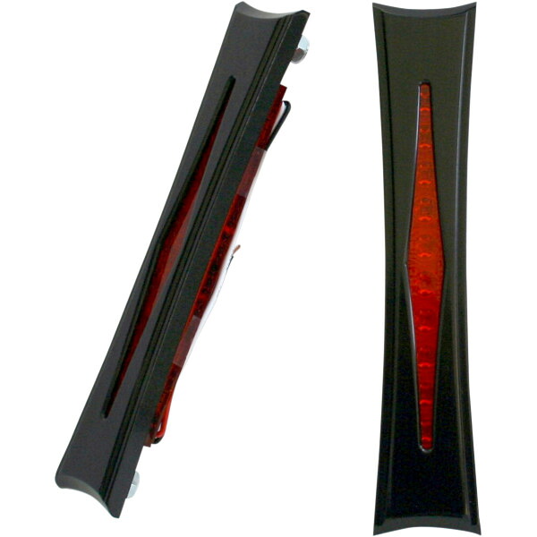 【USA在庫あり】 アクトロニクス Accutronix LED サドルパック用 ダイヤモンド 赤レンズ/黒 2040-1747 JP店