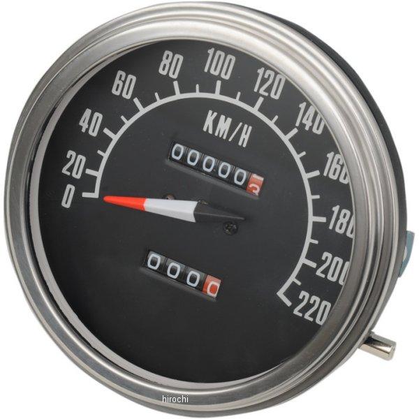 【USA在庫あり】 DRAG スピードメーター (km/h) 2:1 FL-スタイル 68年-84年 フェイス 2210-0346 JP店
