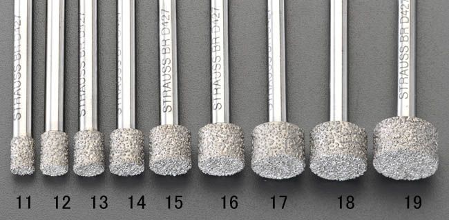 【メーカー在庫あり】 エスコ ESCO 12x10mm ダイヤモンドバー 6mm軸 000012081207 JP店｜株式会社ヒロチー商事 店