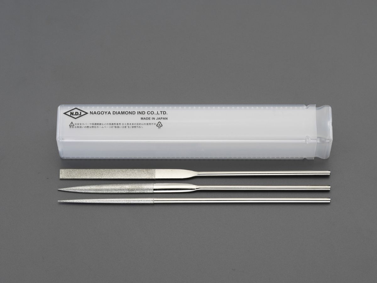 【メーカー在庫あり】 エスコ ESCO 200mm/#400 ダイヤモンドヤスリ 精密・3種・3本組 000012256529 JP店