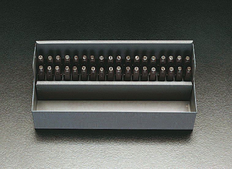 【メーカー在庫あり】 エスコ ESCO 4.0mm 英字 数字 刻印セット 000012003738 JP店