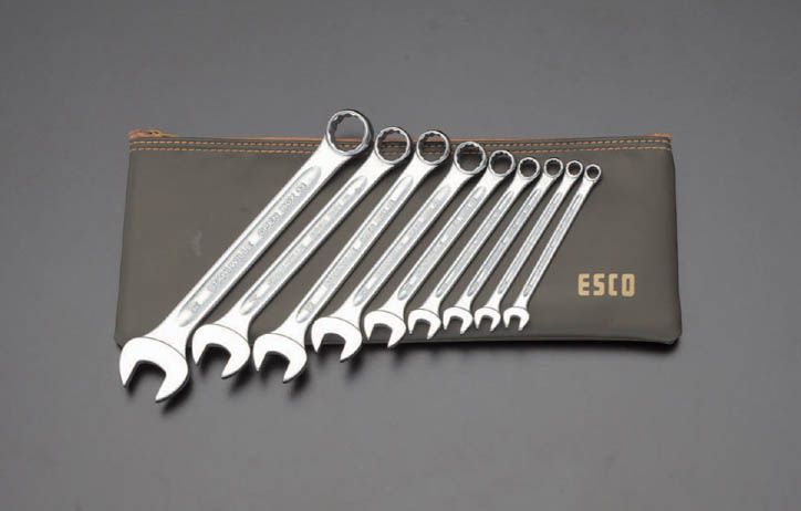 【メーカー在庫あり】 エスコ ESCO 5.5-19mm 9本組片目片口スパナ 000012025603 JP店｜株式会社ヒロチー商事 店