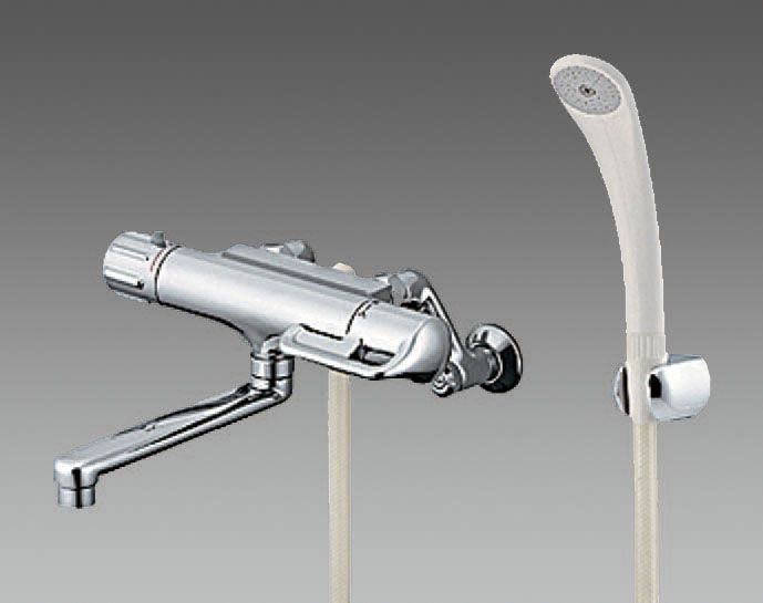 【メーカー在庫あり】 エスコ ESCO PJ 1/2" サ-モスタット シャワー付 混合栓 000012208017 JP|株式会社ヒロチー商事 店