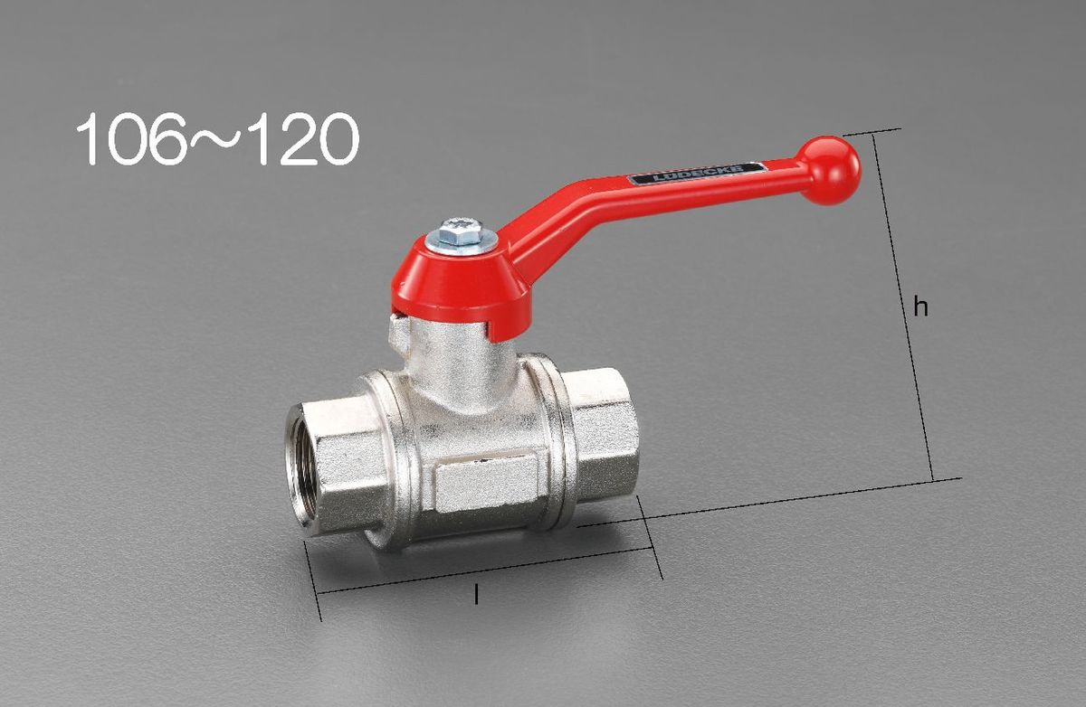 【メーカー在庫あり】 エスコ ESCO Rc 2" ボールバルブ(フルボア) 000012237263 JP｜株式会社ヒロチー商事 店