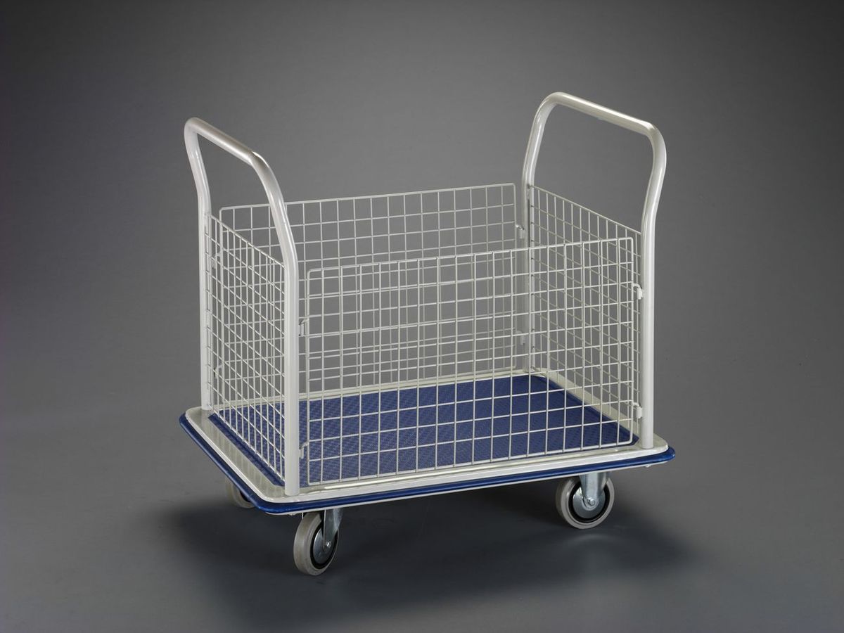 【メーカー在庫あり】 エスコ ESCO 900x600mm/250kg 運搬車(メッシュかご付) 000012247361 JP