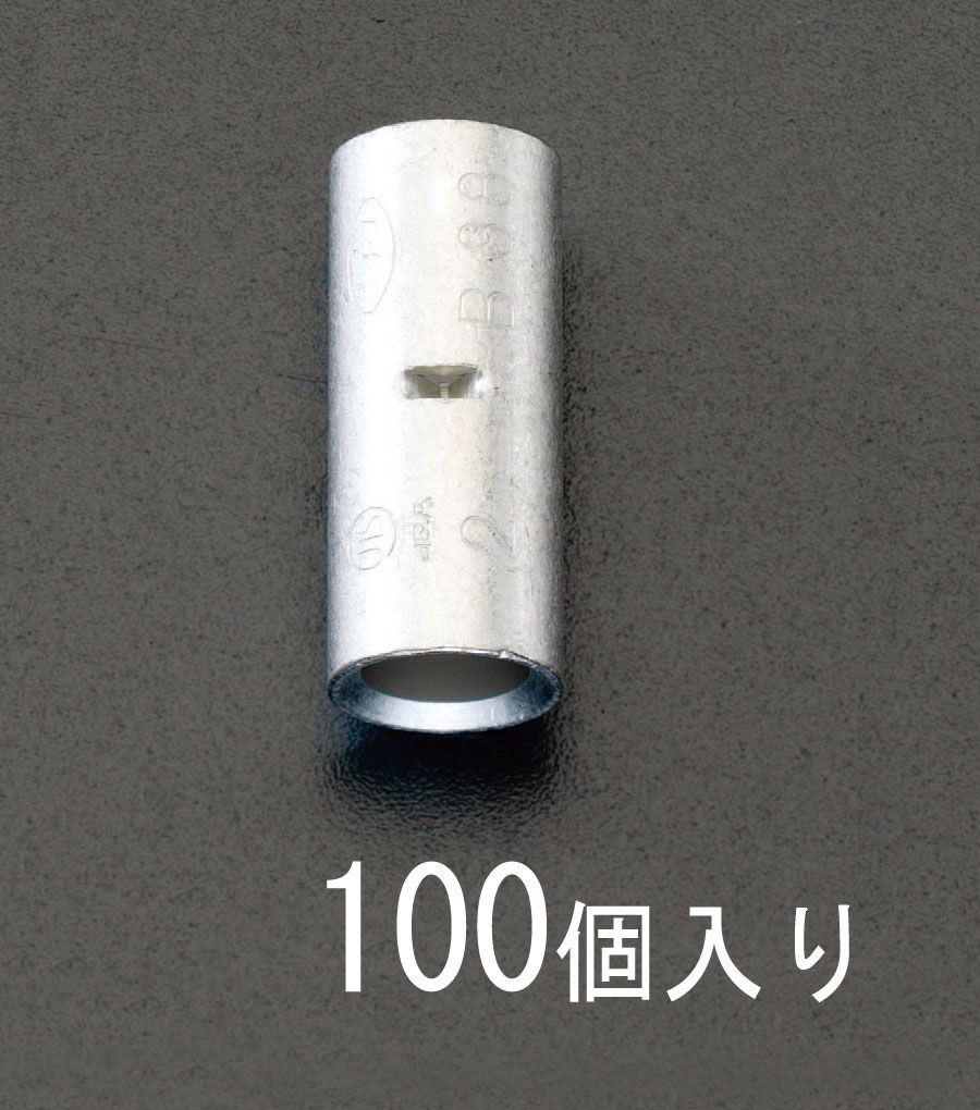 【メーカー在庫あり】 エスコ ESCO 14mm2 B型 裸圧着スリーブ(100個) 000012097389 JP|株式会社ヒロチー商事 店