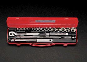 【メーカー在庫あり】 エスコ ESCO 3/8"sq ソケットレンチセット 000012058252 JP店｜株式会社ヒロチー商事 店