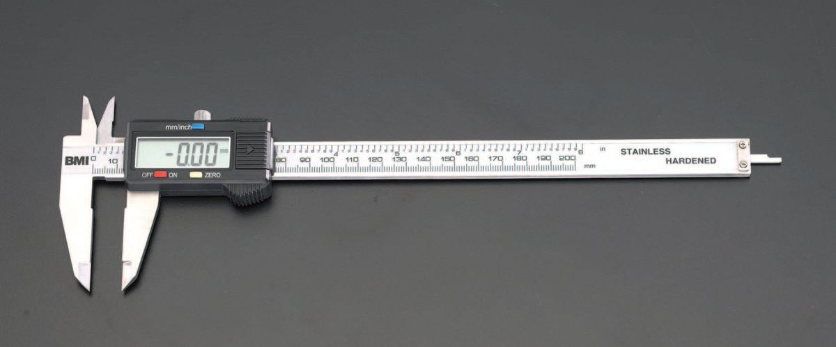 【メーカー在庫あり】 エスコ ESCO 200mm ノギス(デジタル) 000012048575 JP店
