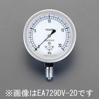 【製造業者店卸し資産あり】 エスコ ESCO G 1/4\"/ 60粍/0-5.0KPa 微圧計 000012211012 JP店"