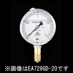 【メーカー在庫あり】 エスコ ESCO 60mm/ 0-25MPa 圧力計(グリセリン入) 000012080083 JP店｜株式会社ヒロチー商事 店