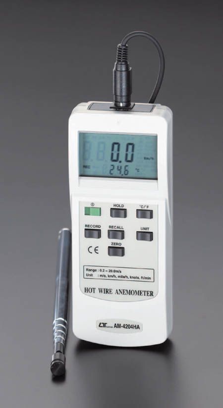【製造業者店卸し資産あり】 エスコ ESCO アネモメーター 000012029605 JP店 DIY・工具-温度計・湿度計