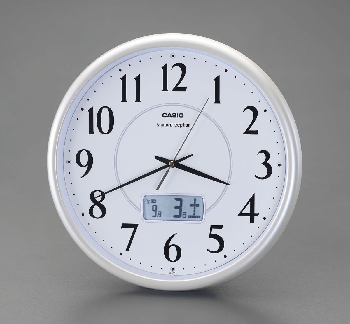 【製造業者店卸し資産あり】 エスコ ESCO φ340粍 電磁波掛け時計 000012223381 JP DIY・工具-花・ガーデン・DIY-時間計・照度計