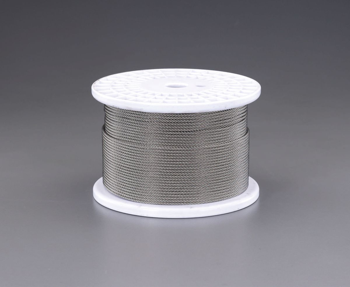 【メーカー在庫あり】 エスコ ESCO 5.0mmx200m/7x19 ワイヤーロープ(ステンレス製) 000012239055 JP店|株式会社ヒロチー商事 店