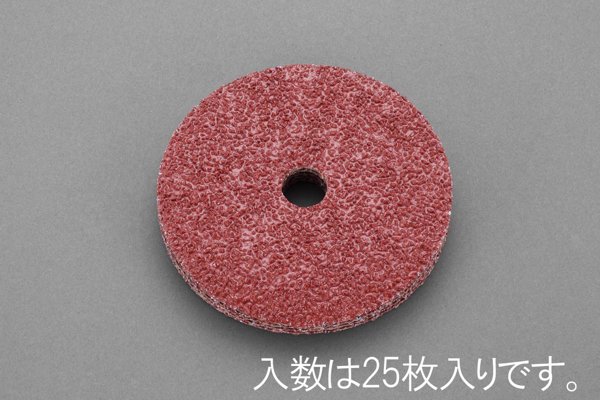 【メーカー在庫あり】 エスコ ESCO 102mm/#80 ディスクペーパー パット付/25枚 000012240372 JP店