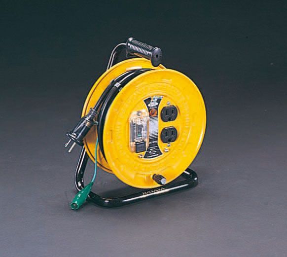 【メーカー在庫あり】 エスコ ESCO AC125V/15A/10m コードリール 漏電遮断器付 000012018420 JP店