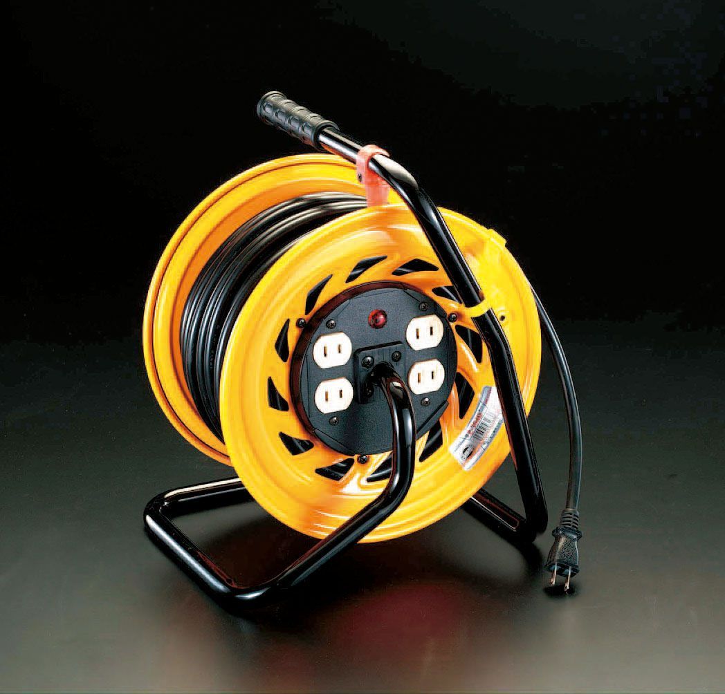 【メーカー在庫あり】 エスコ ESCO AC125V/15A/30m コンセント固定リール 000012020031 JP店