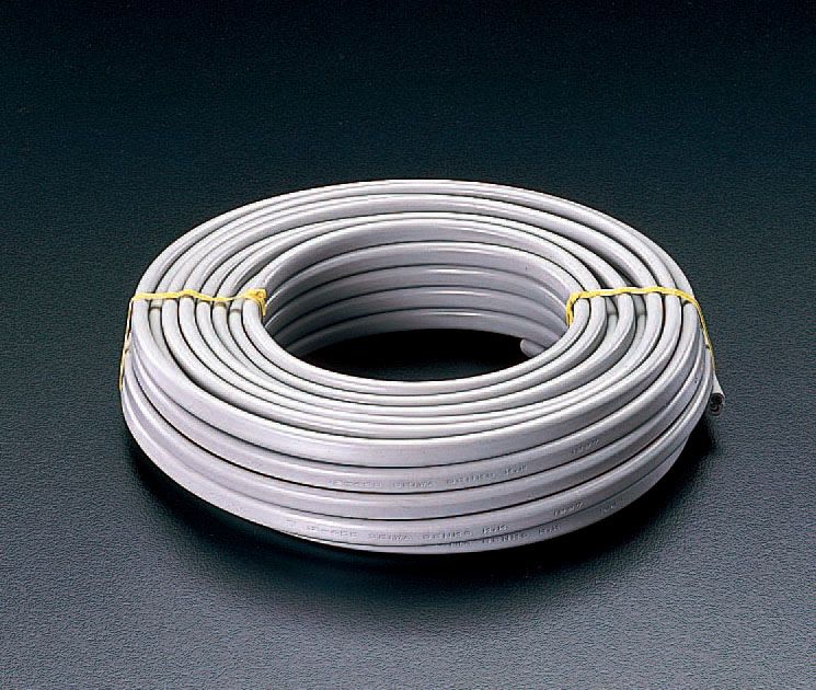 【メーカー在庫あり】 エスコ ESCO 600V/23A/ 20m ＶＡケーブル 2心/グレー 000012250642 JP店｜株式会社ヒロチー商事 店