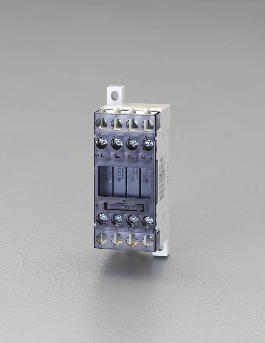 【メーカー在庫あり】 エスコ ESCO DC24V/1ax4 ターミナルリレー 000012231105 JP店