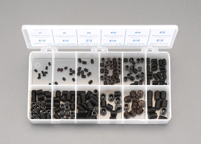 【メーカー在庫あり】 エスコ ESCO 3/16"-1/2"六角穴付き止めねじセット アメリカネジ 000012092527 JP店｜株式会社ヒロチー商事 店