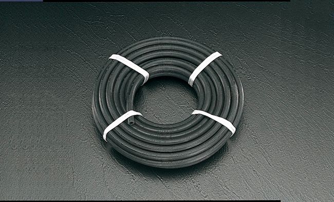 【メーカー在庫あり】 エスコ(ESCO) 25/36.5mmx20m エアーホース(黒/ゴム製) 000012045353 JP｜株式会社ヒロチー商事 店