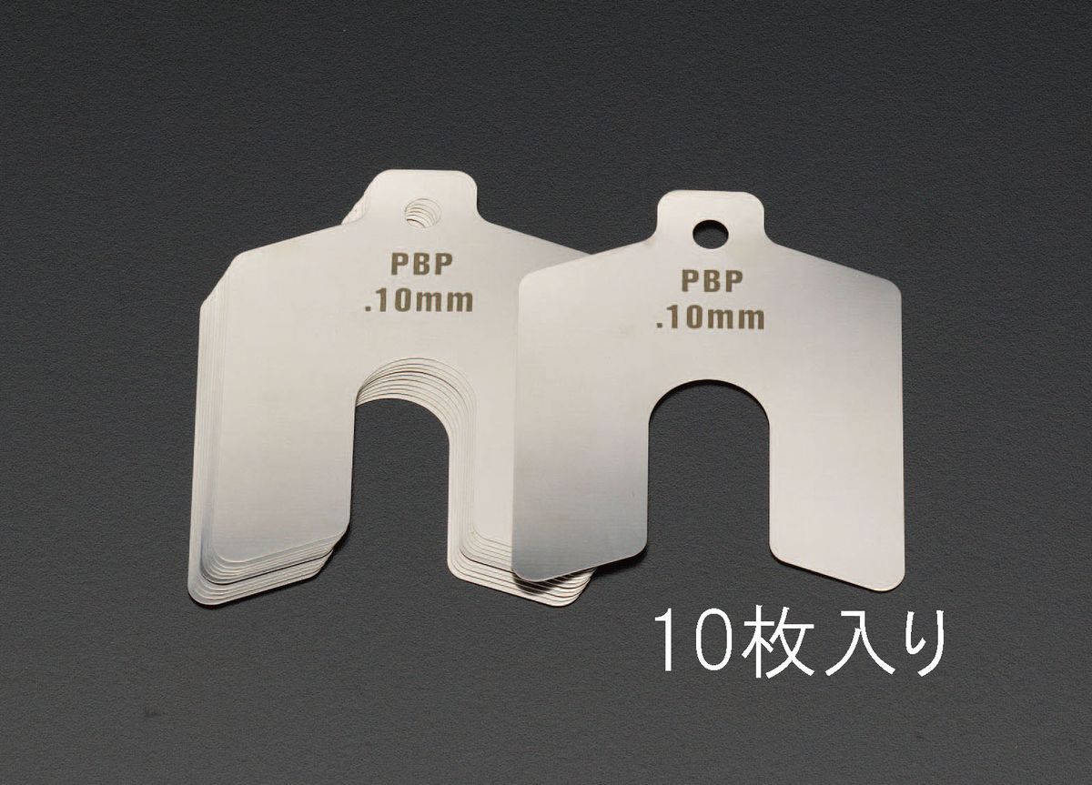 【メーカー在庫あり】 エスコ ESCO 2.00mm /100x100mm スロッテッドシム(ステンレス/10枚) 000012026528 JP