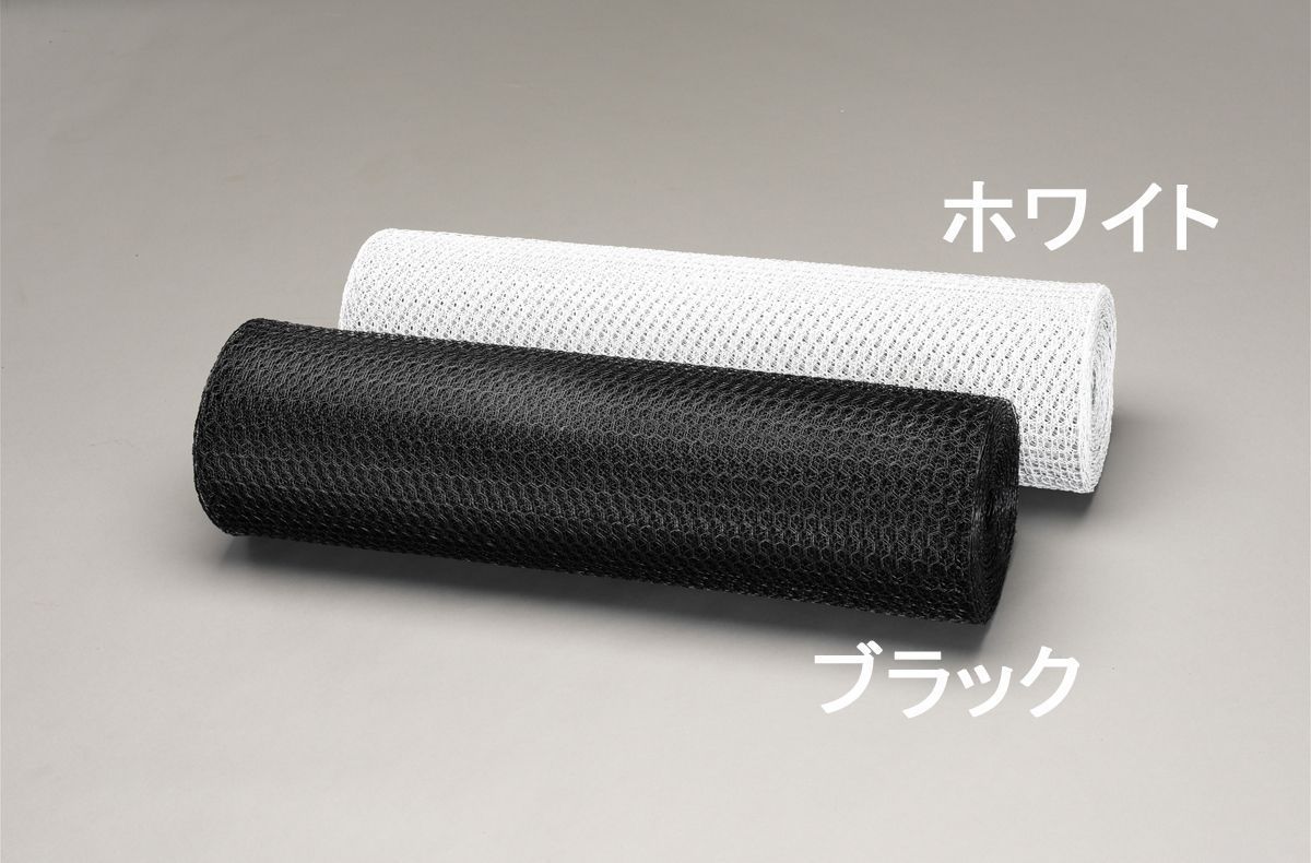 【製造業者店卸し資産あり】 エスコ ESCO 0.91x30m/16粍目 亀甲網 鉄ビニール覆面すること/白 000012244090 JP店