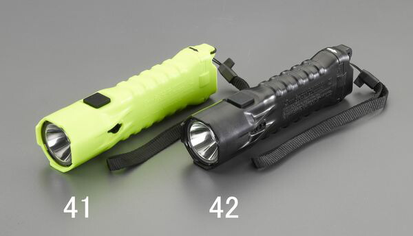 【製造業者店卸し資産あり】 EA758WE-41 エスコ ESCO [単3x3本] 閃光電球ともし火/LED(防爆構造/黄)