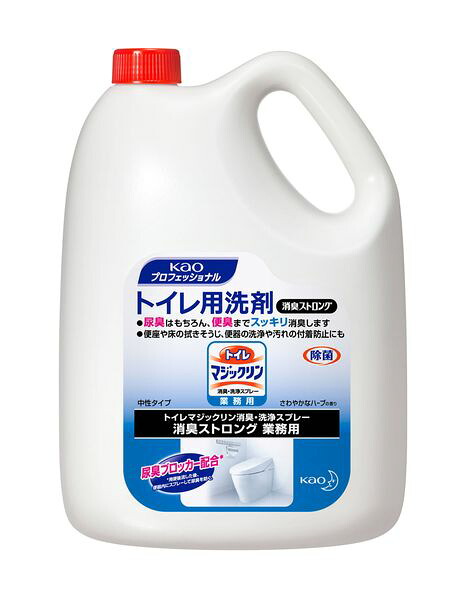 【メーカー在庫あり】 EA922KD-12A エスコ ESCO 4.5L トイレ洗剤(マジックリン消臭ストロング/4個)｜株式会社ヒロチー商事 店