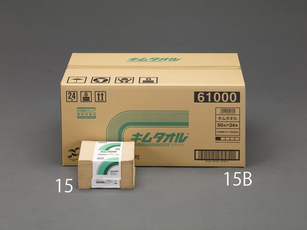 【製造業者店卸し資産あり】 EA929AT-15B エスコ ESCO 380x330粍 製作用ワイパ(24束) その他-日用品雑貨・文房具・手芸