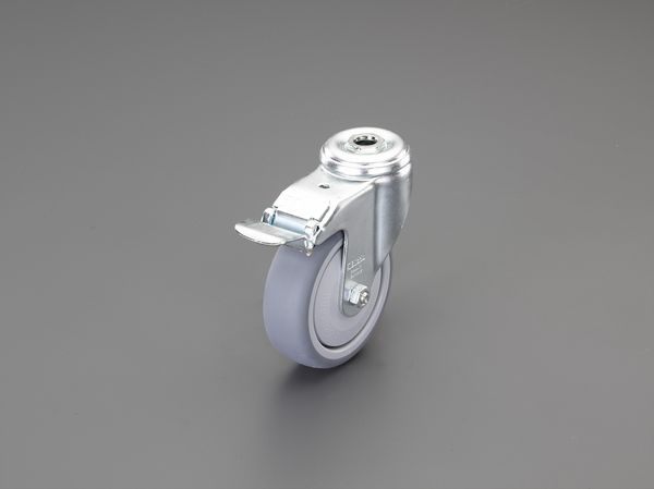【メーカー在庫あり】 EA986GF-715 エスコ ESCO 150mm キャスター(自在金具･穴付/ブレーキ付)