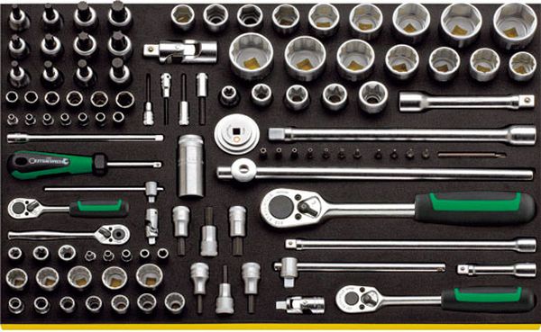 【メーカー在庫あり】 エスコ ESCO 1/4インチsq・3/8インチsq・1/2インチsq ソケットレンチセット EA612TF-5 JP店