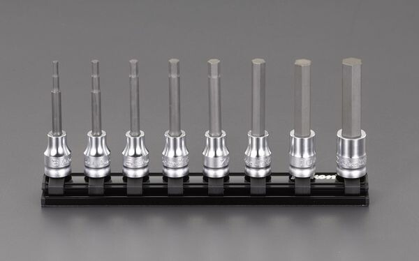 【メーカー在庫あり】 エスコ ESCO 3/8インチsq 8個組 Hex ビットソケットセット EA619BS-100 JP店
