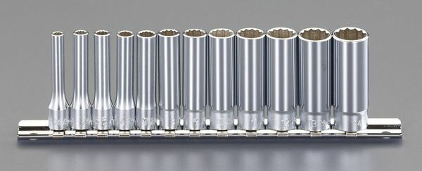 【メーカー在庫あり】 1/4"DR/4-14mm ﾃﾞｨｰﾌﾟｿｹｯﾄｾｯﾄ EA618AH JP店｜株式会社ヒロチー商事 店