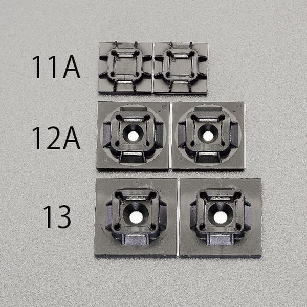 【メーカー在庫あり】 エスコ ESCO 25.4x25.4mm結束バンド用ベース(粘着付/100個) EA475GB-12A JP店