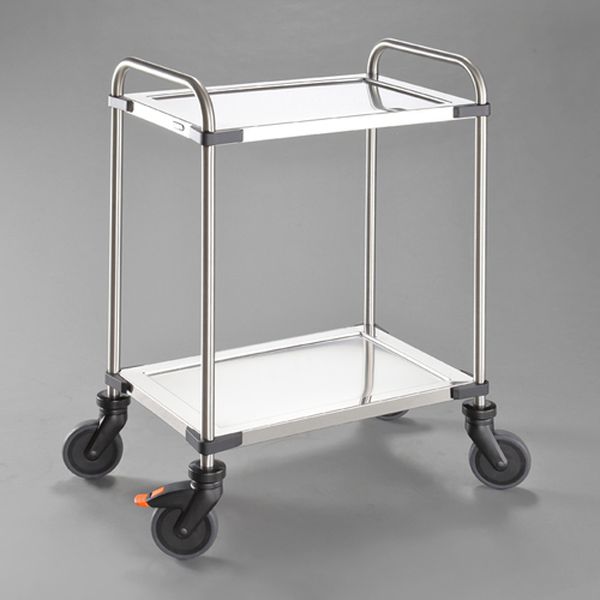 【メーカー在庫あり】 エスコ ESCO 630x400mm/120kg 運搬車(二段/ブレーキ付/sus) EA520BE-81 JP店