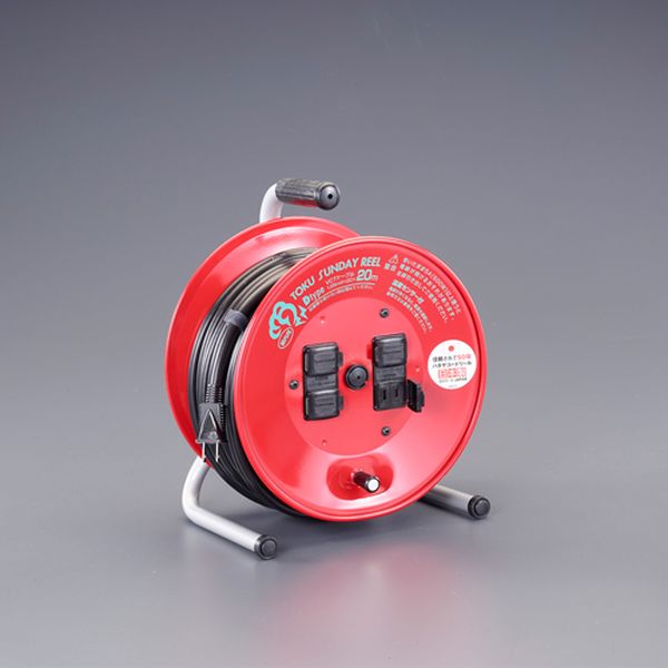 【メーカー在庫あり】 エスコ ESCO AC125V/15A/20m コードリール(温度センサー付) EA815BA-20 JP店|株式会社ヒロチー商事 店