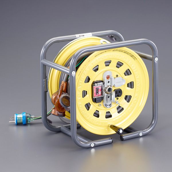 【メーカー在庫あり】 エスコ ESCO AC125V/15A/27+3m コードリール(漏電遮断器/アース) EA815BF-55 JP店｜株式会社ヒロチー商事 店 28,564円