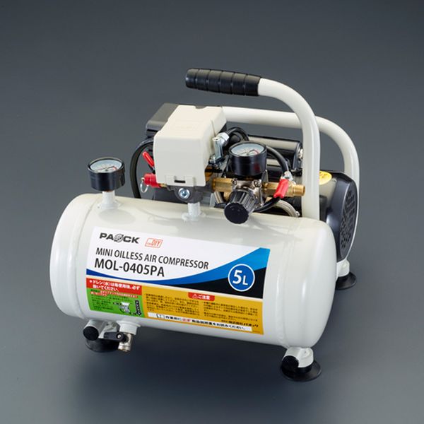 PAOCK MOL-0405PA ミニオイルレスエアコンプレッサー パオック (D5162kaxY)
