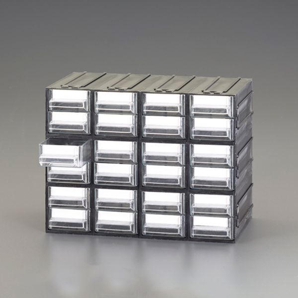 【メーカー在庫あり】 エスコ ESCO 225x133x169mm/4列 6段 連結収納(引出し) 000012334315 JP店