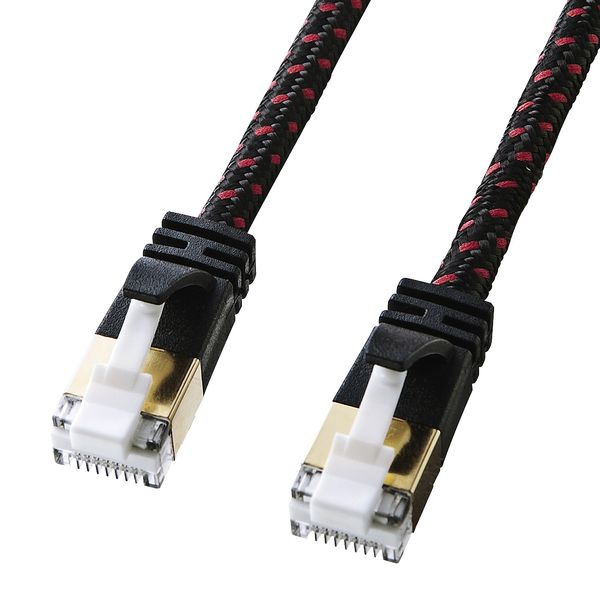 【メーカー在庫あり】 エスコ ESCO 10 m ＬＡＮケーブル(CAT7/スリムメッシュケーブル) 000012337348 JP店