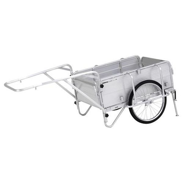 【メーカー在庫あり】 エスコ ESCO 900x600mm リヤカー・折畳式(側板付/アルミ製) EA520AG-7 JP店|株式会社ヒロチー商事 店