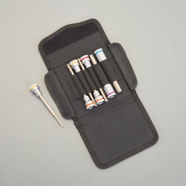 【製造業者店卸し資産あり】 エスコ ESCO 3／8”DR／ 6本組［Hex・Torx］ビットソケット（銀輪用 EA617AK-810 JP店