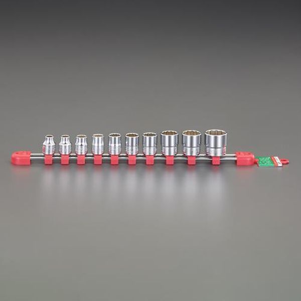 【メーカー在庫あり】 エスコ ESCO 3／8&rdquo;DR／ 7&minus;22mm［10個組］ソケットセット EA618PL-1 JP店｜株式会社ヒロチー商事 店