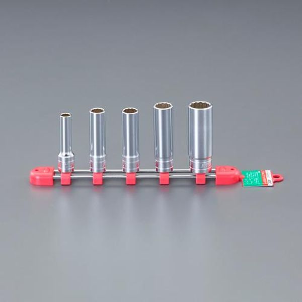 【メーカー在庫あり】 エスコ ESCO 3／8”DR／ 8－17mm［ 5個組］ソケットセット（12角） EA618PN-1 JP店