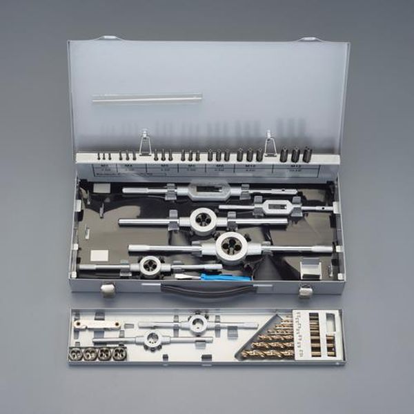 【メーカー在庫あり】 エスコ ESCO M3－M12／44個組 タップ・ダイス・ドリルセット（Co－HSS） EA829VE-11 JP店 44,464円